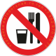 P 30 Запрещено принимать пищу
